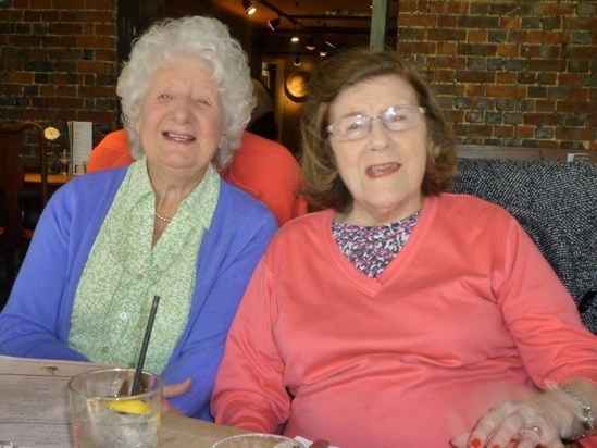 Dear Chalfont St Peter friends for many years -  Joan Weiner with Marie