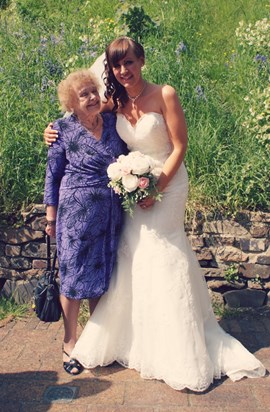 Nan at my wedding