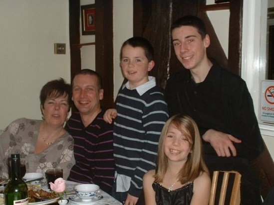 New Year's Eve at Wongs Mildenhall 12 years ago. Pippa and Sam Hilton with Tony and Angela and Terry Howard