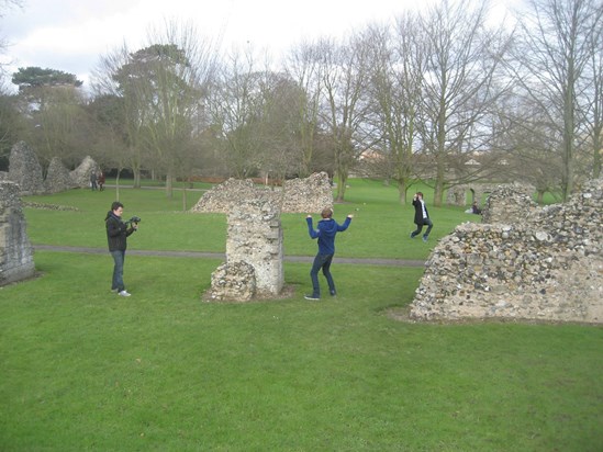 Filming Magic Combat in Bury for Sam's Youtube