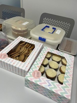 Thank you to Megan Conder for her support in helping raise Bowel Cancer Awareness by selling cakes at work