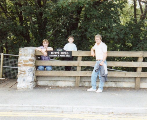 `The Butts boys` at Butts Field Tenby 1990