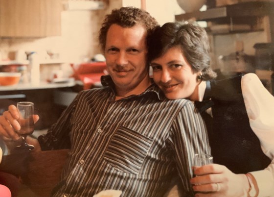 Mum and Dad on Christmas day (mid 80s?)