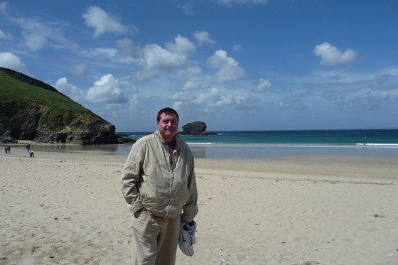 Kev's first visit to stay with Kathy in Cornwall, 2011