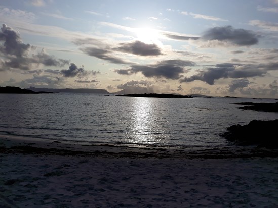 Morar beach Scotland. You are now waiting here for me Mr Special. 12th August 2019. XXXXX