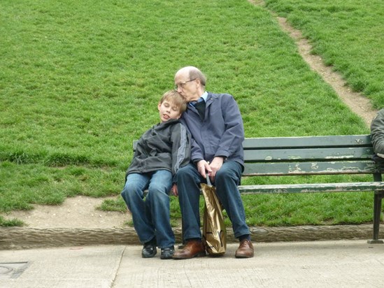 Geoff and Angus in Paris