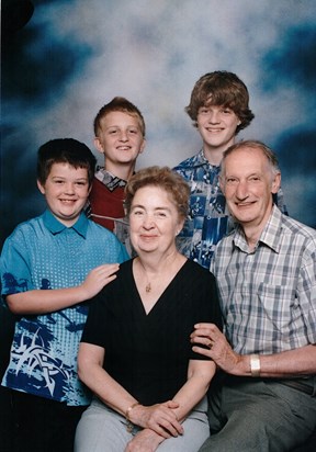 George & Marina with Jordan, Cameron & Frazer mid 2000's