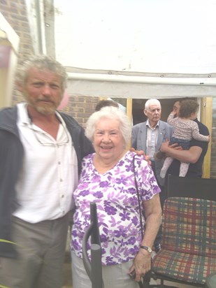 Nigel and Mum on her Birthday