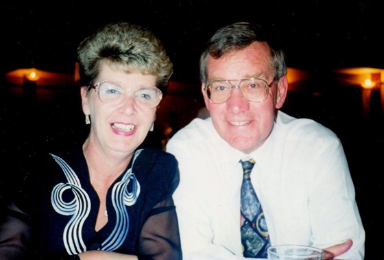 Hazel & Colin at at Douglas and Dorothy's Silver Wedding 1996