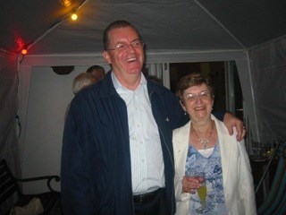 With Maureen's much loved brother Steve at her 70th birthday party