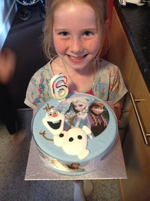 Your cousin Jessica on her 6th birthday this year. Only 3 months between you both :( xx