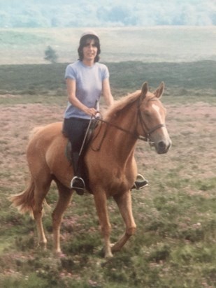 Mum with her horse Panatella