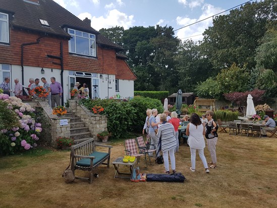 Karen at the  Hythe and Waterside NWR Barbeque in 2018