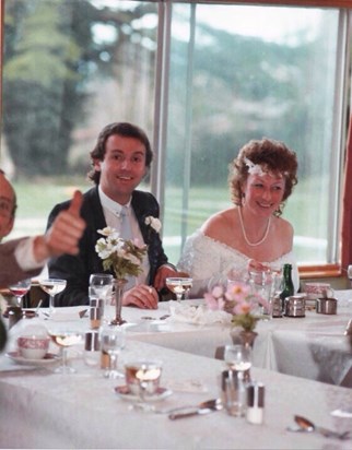 On our wedding day April 1985