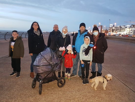 So glad we all made it to Blackpool this day. We all loved what is now our last big family trip out with you xxx