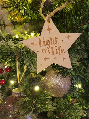 A special light shines for you on the Light Up A Life Trees this Christmas xx