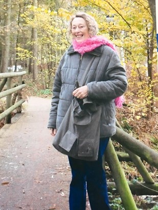 Grandma in the woods!