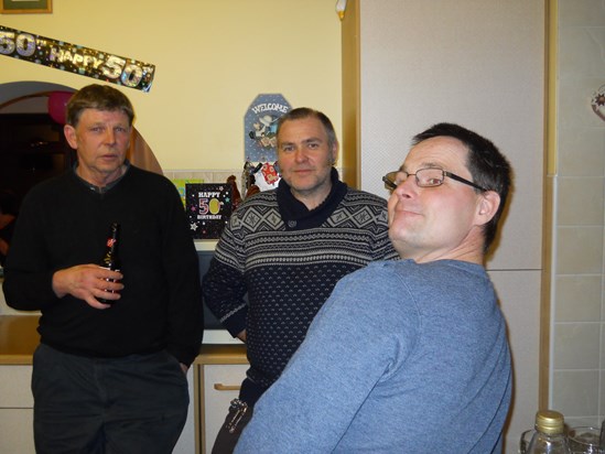 March 2014, Raymond, Jason and Andy Bray