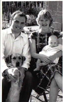 Paul, Diane, Oliver and Tessa - Weymouth 1962