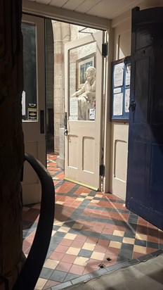 Entrance to St Nicholas Church, Alcester, Warwickshire - August 2022