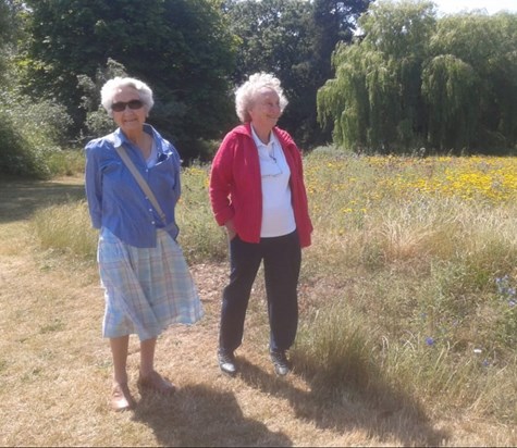 11 - Barbara and betty in the park