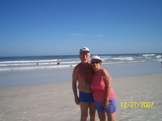 Duke and Ruth in New Smyrna Beach