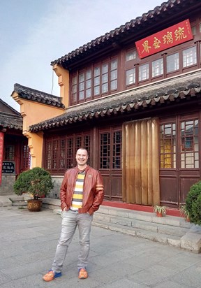 Lars visit Nanjing Jiming Temple, China