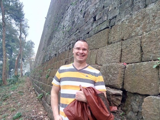 Las visit Nanjing Ming Dynasty Wall Wall in China - Nov 2014
