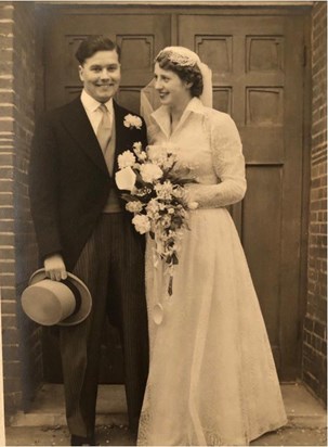 Peggie and Bruce's Wedding 1955