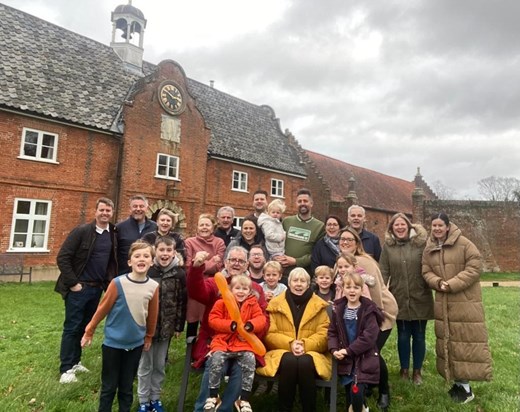 Mum with some of the Family at Dad’s 70th surprise getaway!