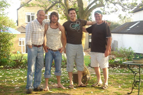 Dad, me, Andrew Matthews, Dave Matthews
