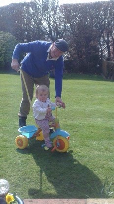 Love this one, you could always find dad in the garden with his grandkids xx