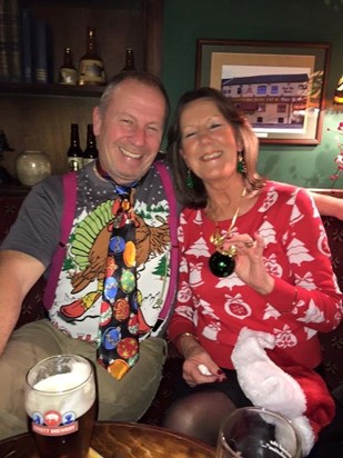 Thinking of the Great festive fun we had with you and Linda, miss you both very much, love always...Jackie and Graham XXXXX