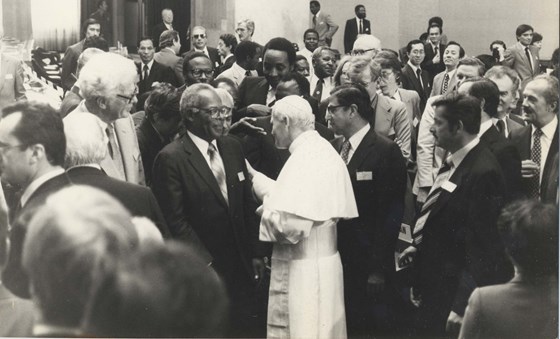 Meeting Pope John Paul II on June15, 1982