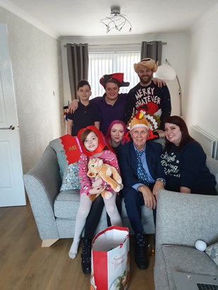 Granda and his grandchildren Christmas 2019