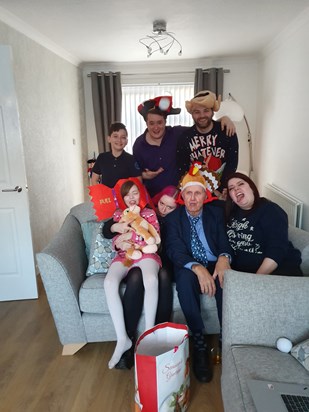 Granda being a big kid with the kids Christmas 2019