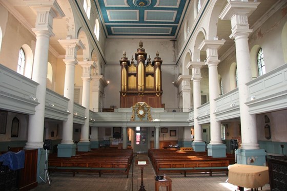 Saint Leonard, Shoreditch. Ken's Church that he served in and worshipped since the 1980s