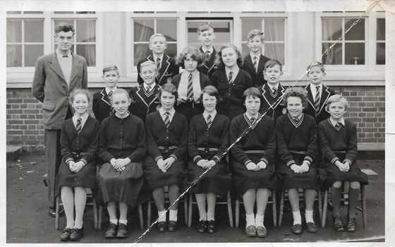 Ist year at Danetree Road - Lesley 3rd from right