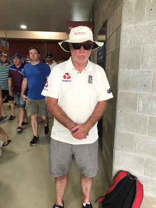 Andrew in Brisbane, sad about England losing the first test of the Ashes 2017