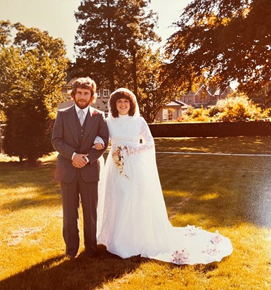 Mum and Dad on their wedding day