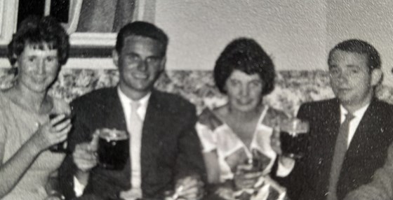July 1962. Best friends for many, many years. Heard all the stories of the fab 4. Remember Dad and Frank laughing over a pint and sharing stories. Huge support for him whem Mum passed away and I will be forever grateful for that. RIP Frank x 