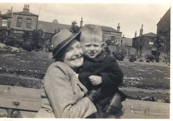 Peter with Grandma Dixon
