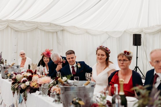 You were part of our top table at mine and Olivia's wedding. It was fantastic to have you by our side and share the laughs we did.