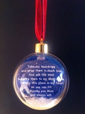 your special bauble on our tree xx