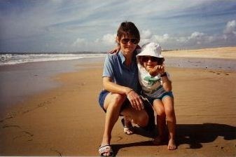 Mum and Lisa, Portugal 1986