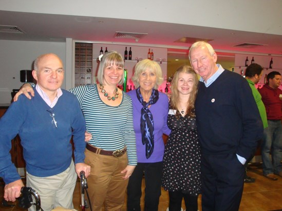 Meeting Bob and Megs Wilson with my parents at the Willow Challengers Reception