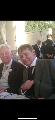 Most recently with Dad at a family wedding