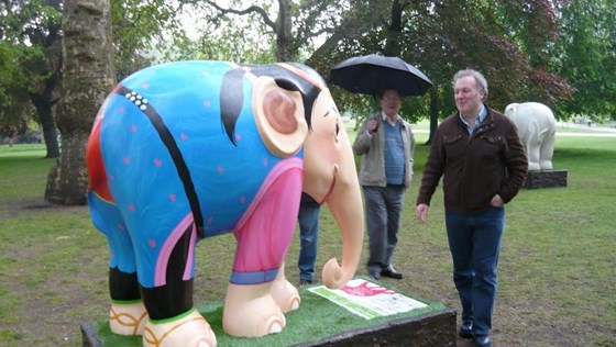2010   Elephant Parade   Dad & David1
