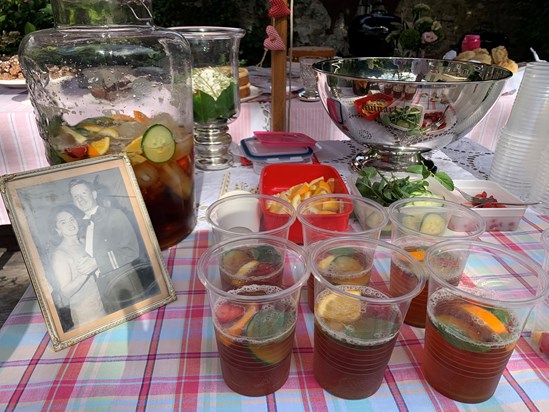 A nostalgic Pimm's to remember our last lunch together