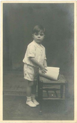 As a boy - circa 1935